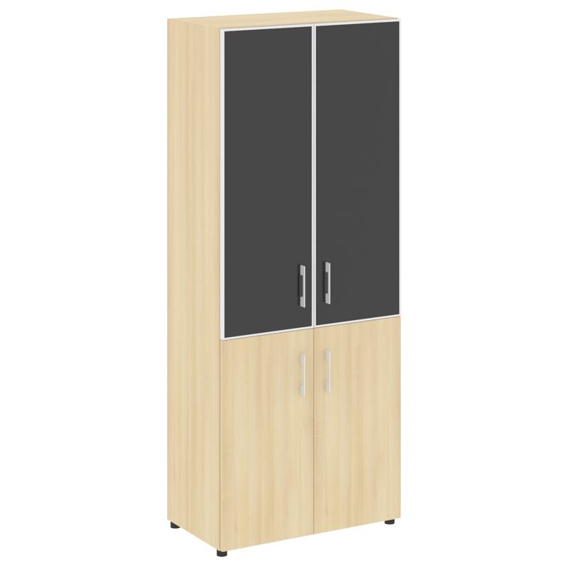 Шкаф Ялта ЛТ.СТ-1.2 Р блаcк Акация Лорка/Стекло Блаcк 800*450*1987 / LT.ST-1.2 R black Black