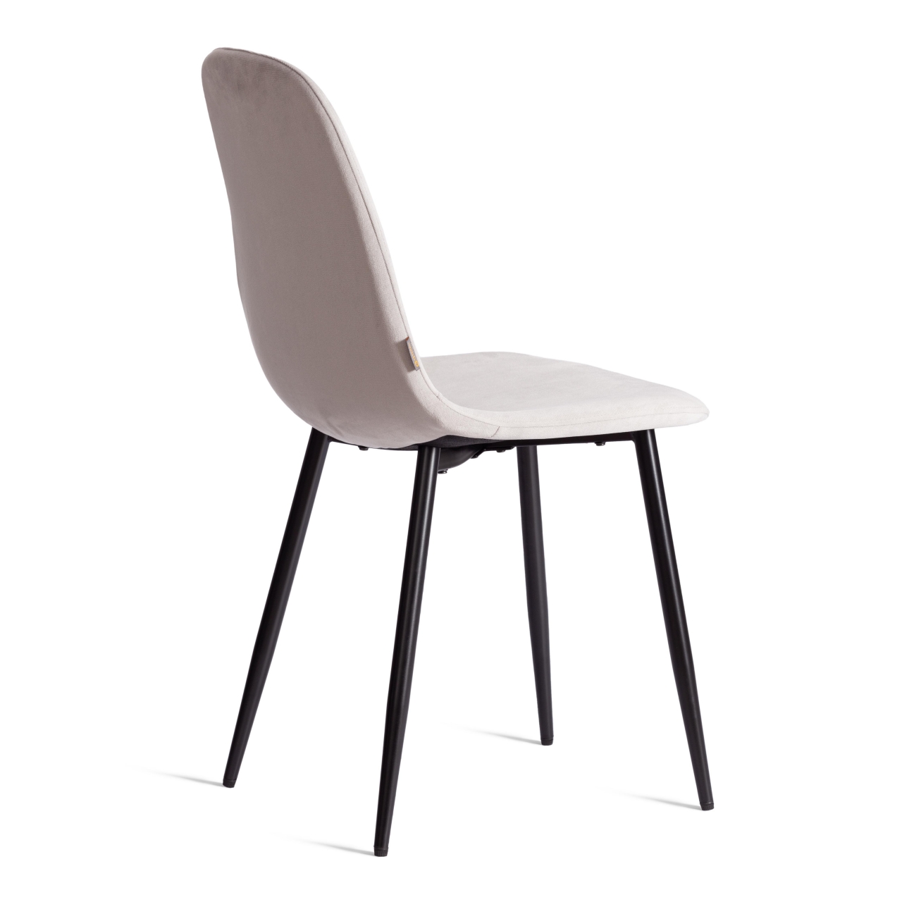 Стул BREEZE (mod. JSC-58) Велюр/металл , 44 х 53 х 86 см, Light grey (светло-серый) HLR14 / черный