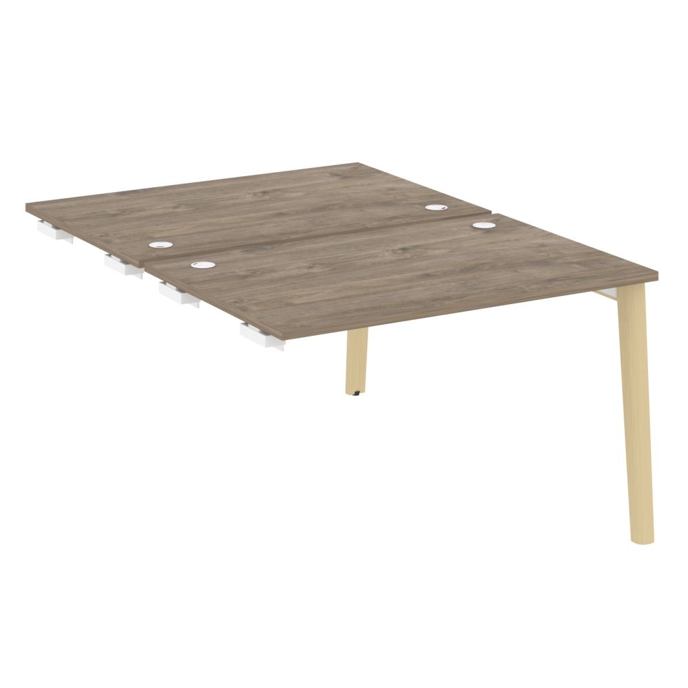 Стол-приставка двойной к опорным элементам ONIX WOOD OW.D.SPR-2.8 Тиквуд Темный/Светлый