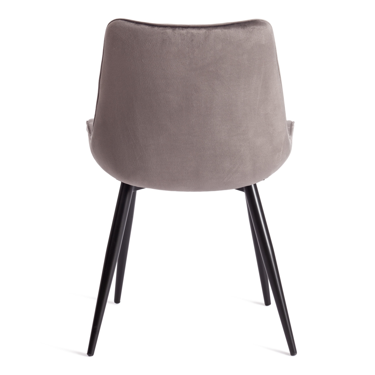 Стул ABRUZZO ( mod. 8060 ) металл/вельвет, 52 х 63 х 85 см, светло-серый (HLR 24)/черный