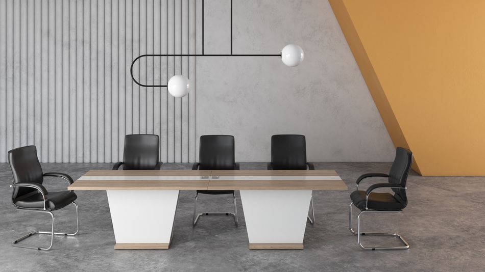 Составной конференц-стол ASTI №02 Вяз Белый