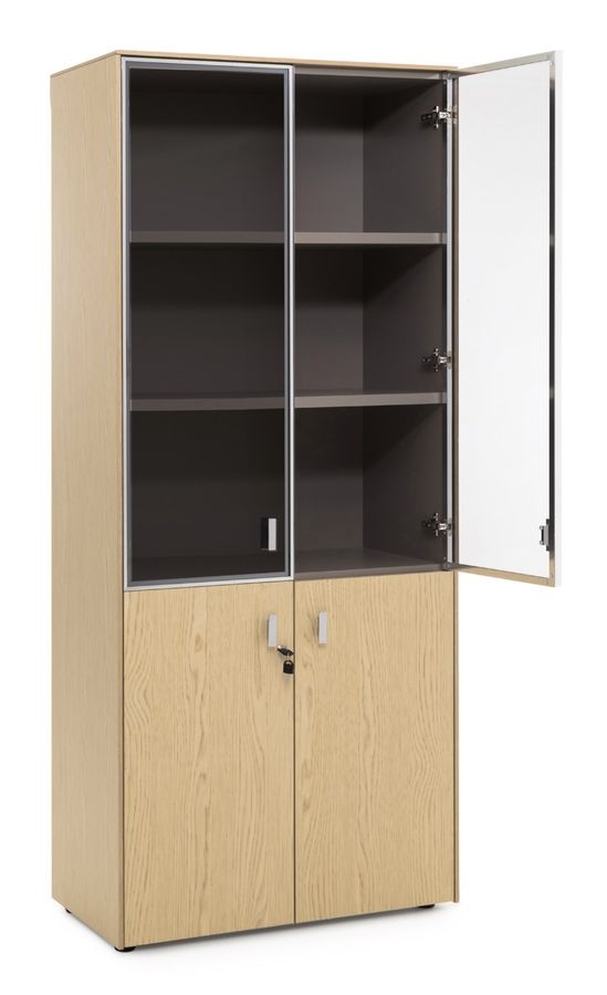 Шкаф комбинированный H.197 EXE 101 714 OAK 07 Дуб светлый Хром