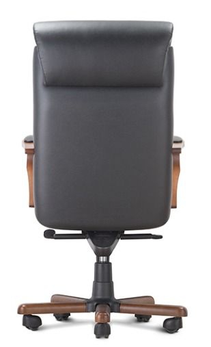 Кресло с высокой спинкой на крестовине Роял D100 Черное