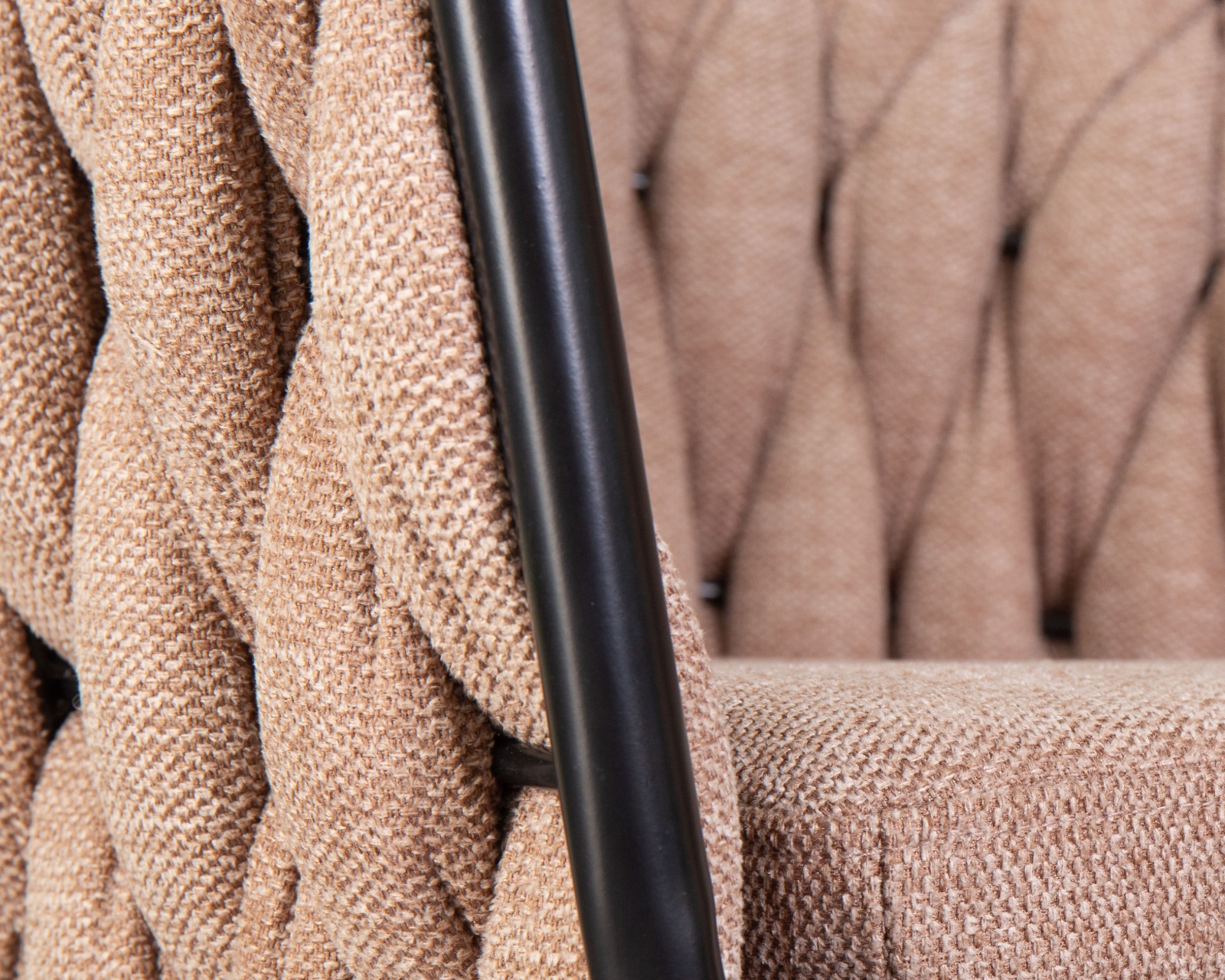 Стул барный DOBRIN LEON Коричневая ткань LAR 275-3