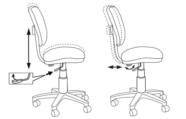 Кресло детское Бюрократ CH-W204NX (пластик белый) Серый 15-48