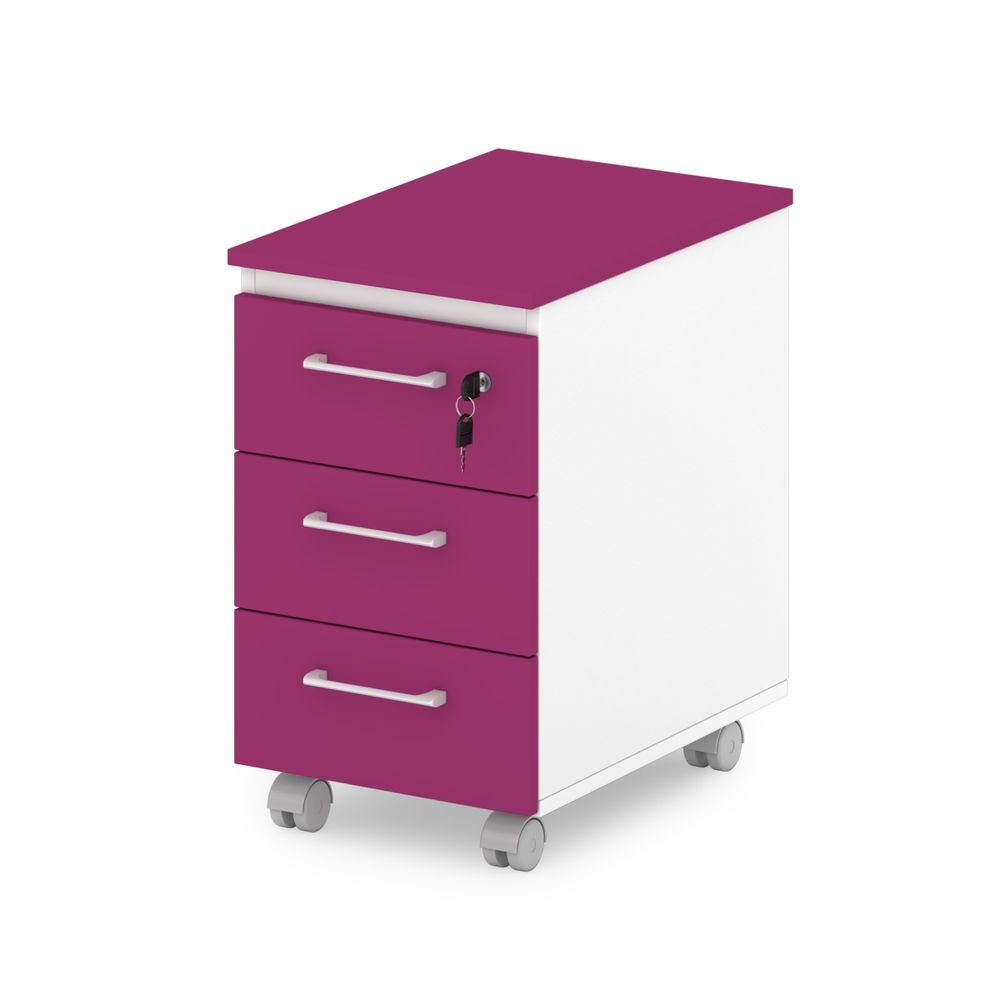 Тумба подкатная малая S-93 Sentida Color Малина