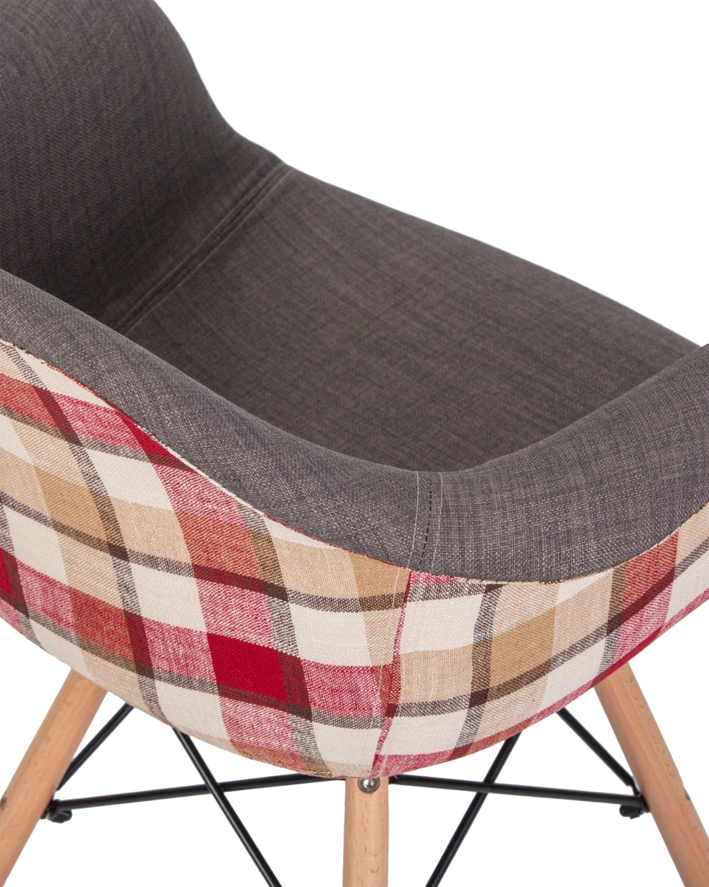 Стул обеденный DOBRIN DAW THOMAS 010 Серая ткань