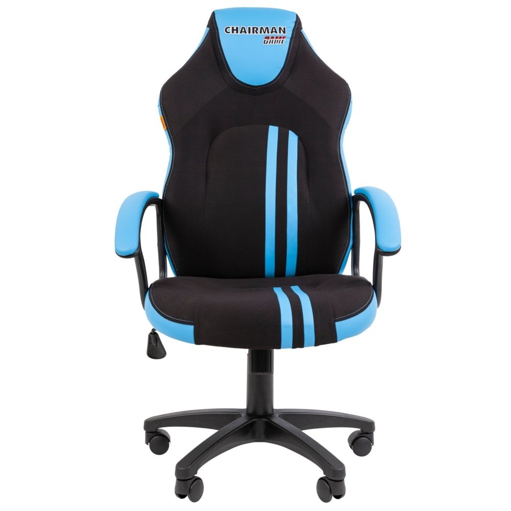 Кресло геймерское CHAIRMAN ДРАЙВ (GAME) 26 Новое (NEW) Черный-голубой