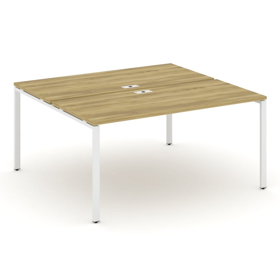 Рабочая станция двухсторонняя на 2 места CONCEPT CN.DRS-004 Дуб Винченцо Белый