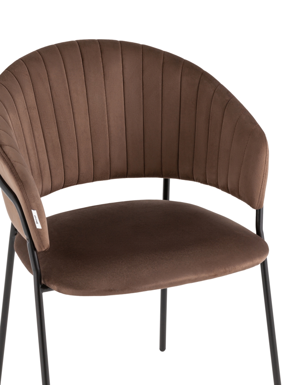 Стул Бруно велюр Коричневый
