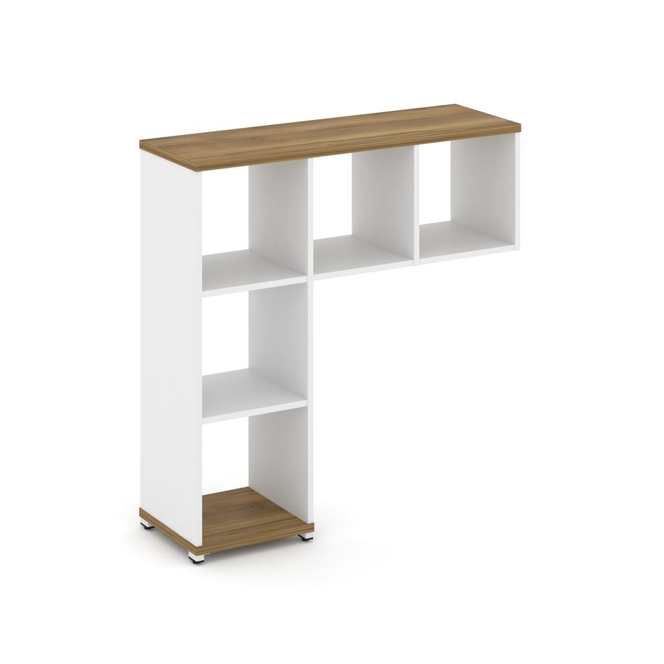 Надставка на стол низкая без наполнения CONCEPT CN.NN-001 Сандал Янтарный Белый бриллиант Белый металл