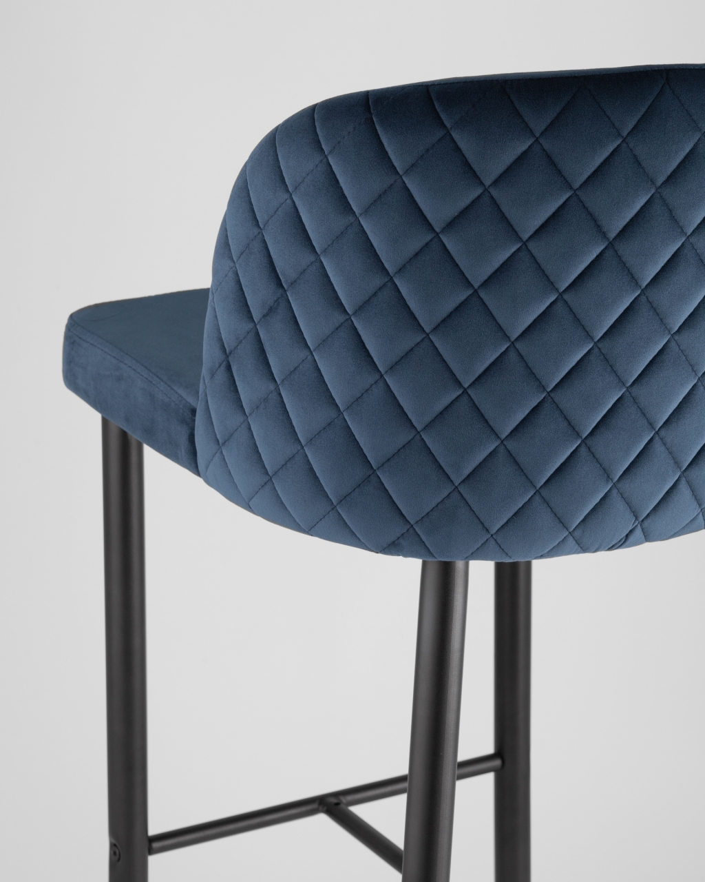 Барный стул Оскар велюр Сине-зеленый