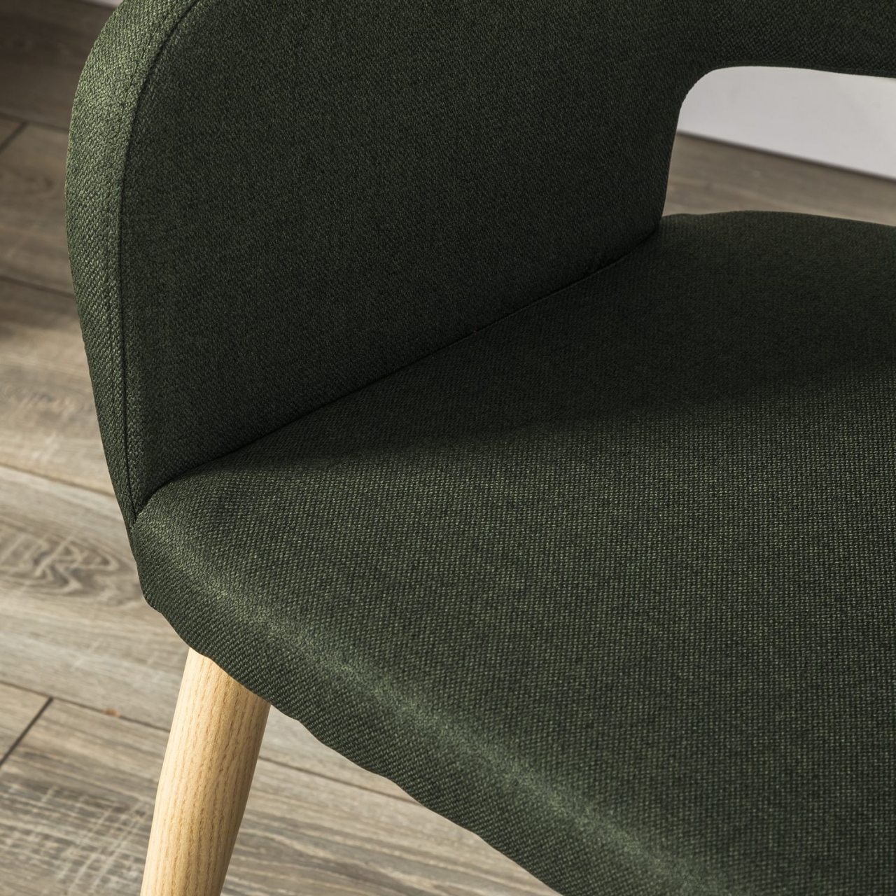 Кресло Oscar темно-зеленый/нат.дуб