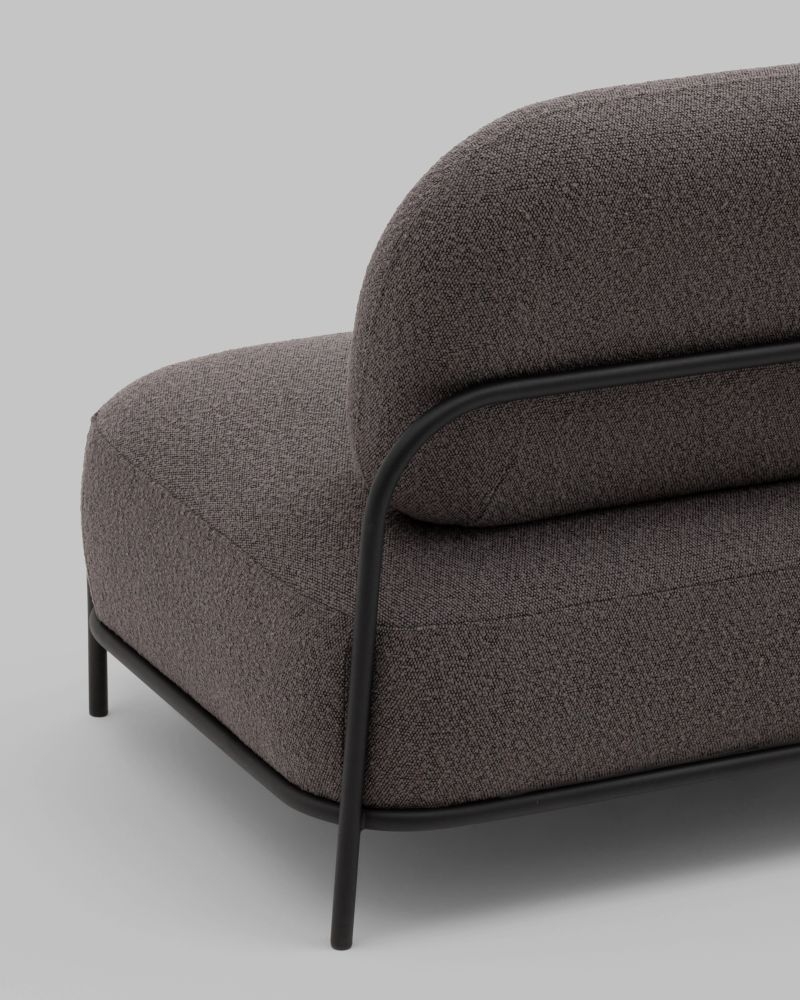 Диван Стоун ткань букле темно-серый