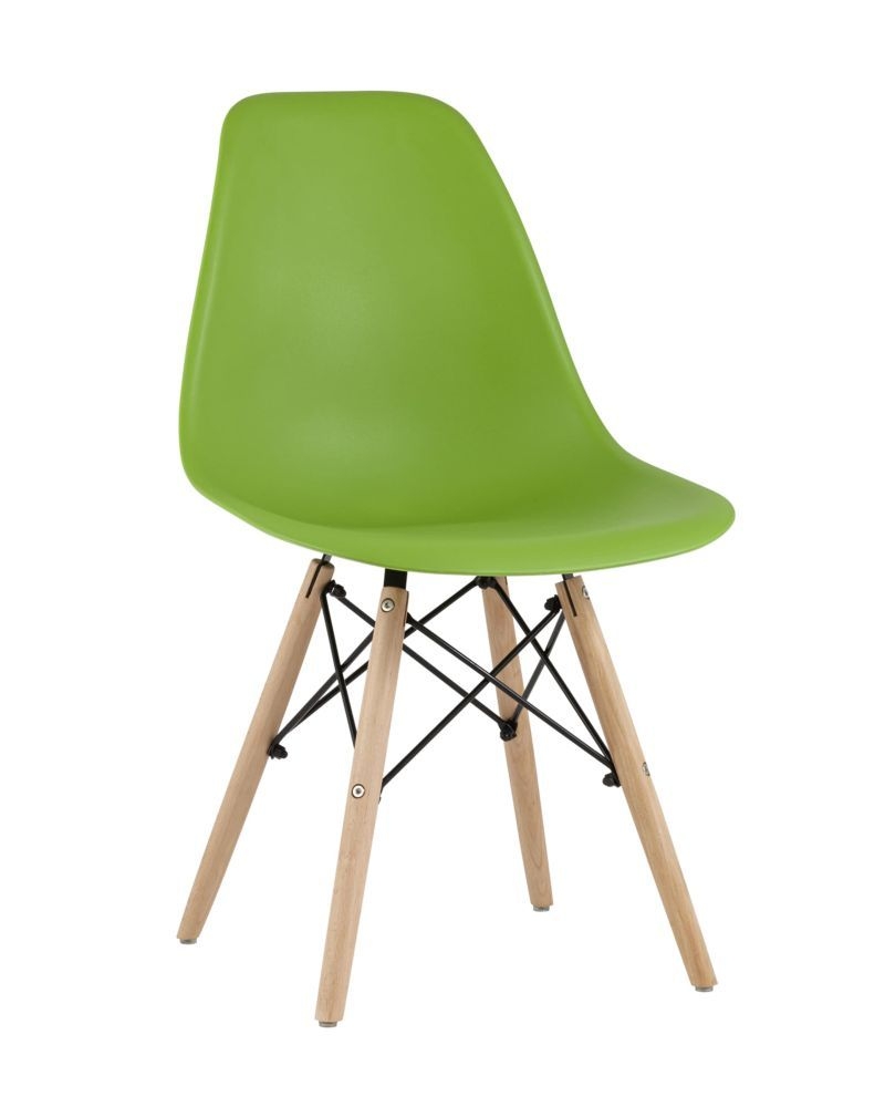 Стул Eames Style DSW зеленый (разборный каркас)