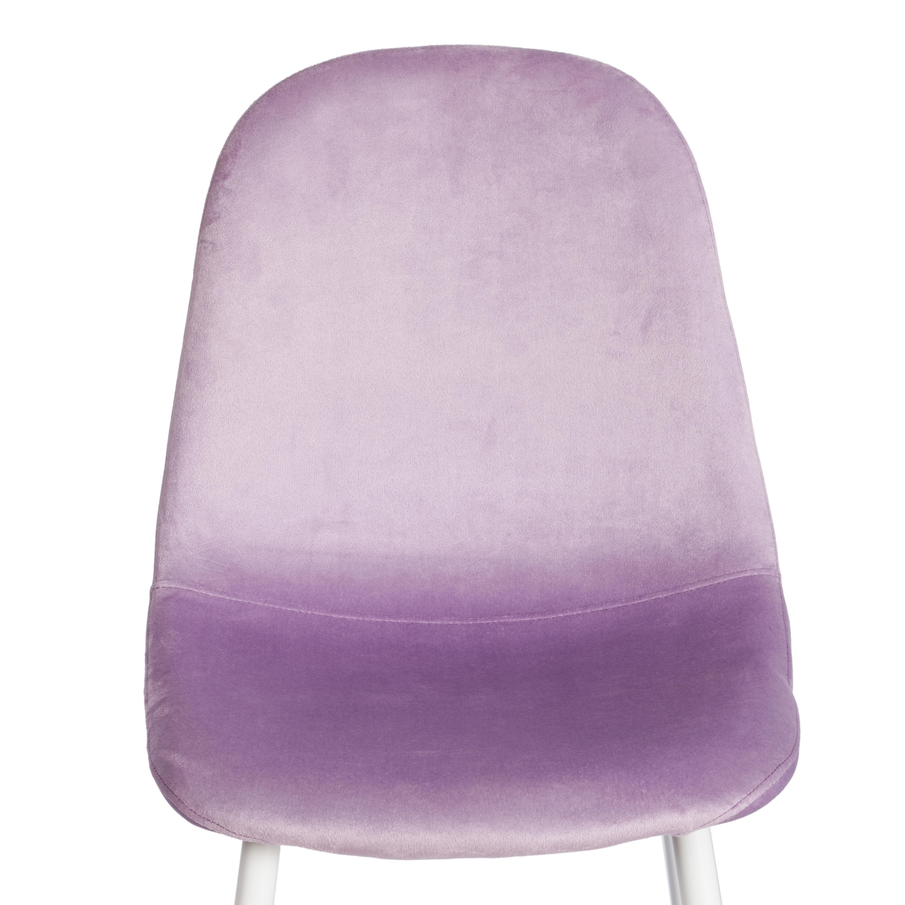 Стул BREEZE (mod. 4724) вельвет/металл, 44 х 53 х 87 см, Light lavander (светло-лавандовый) HLR26 / белый