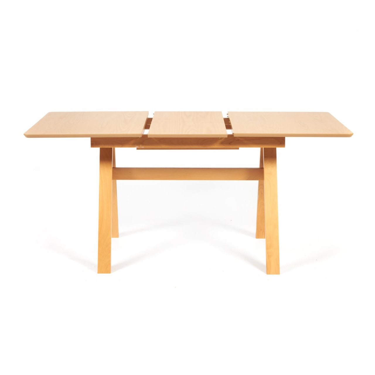 Стол раскладной Ricco (Рикко) основание бук, столешница мдф, 80x120+40*75см, Натуральный