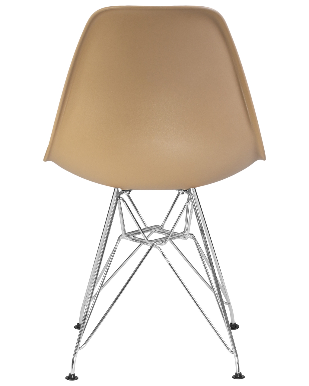 Стул обеденный DOBRIN DSR ножки хром Бежевый GR-03