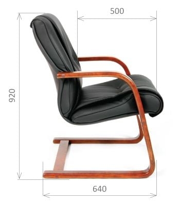 Кресло для посетителя CHAIRMAN 653 V Черный