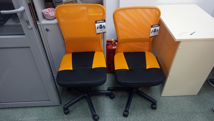 Кресло компактное BRABIX Smart MG-313 Черный-оранжевый