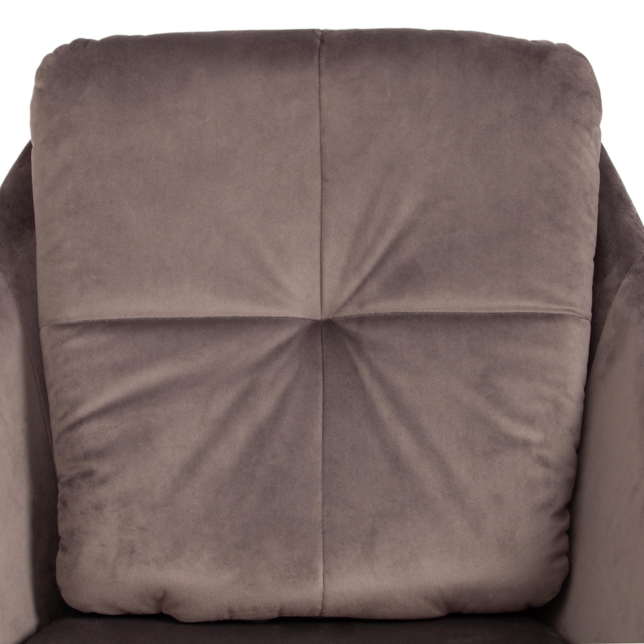 Кресло STAR (mod. CY-1919) вельвет/металл, 68 х 60 х 88 см , серый (HLR 24)/черный