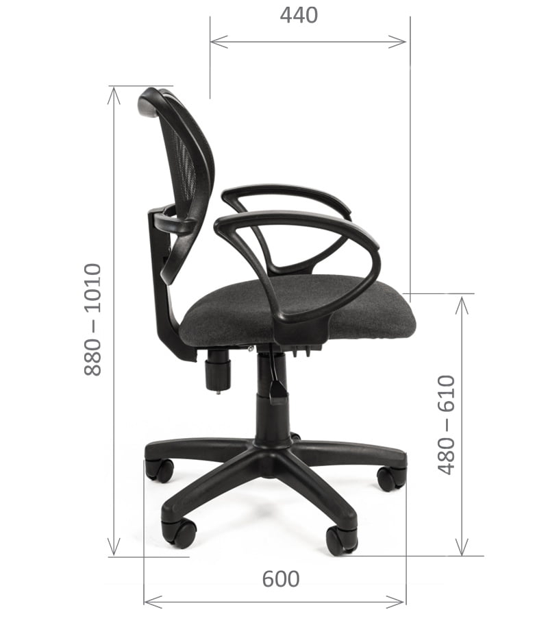 Офисное кресло для оператора CHAIRMAN 450 LT Cерый