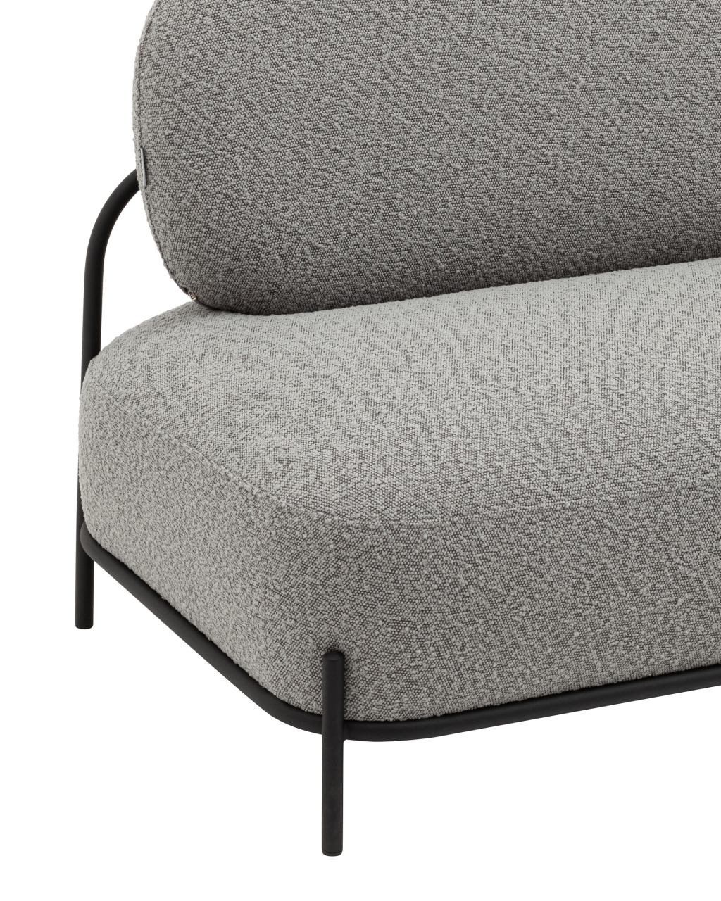 Диван Стоун ткань букле серый