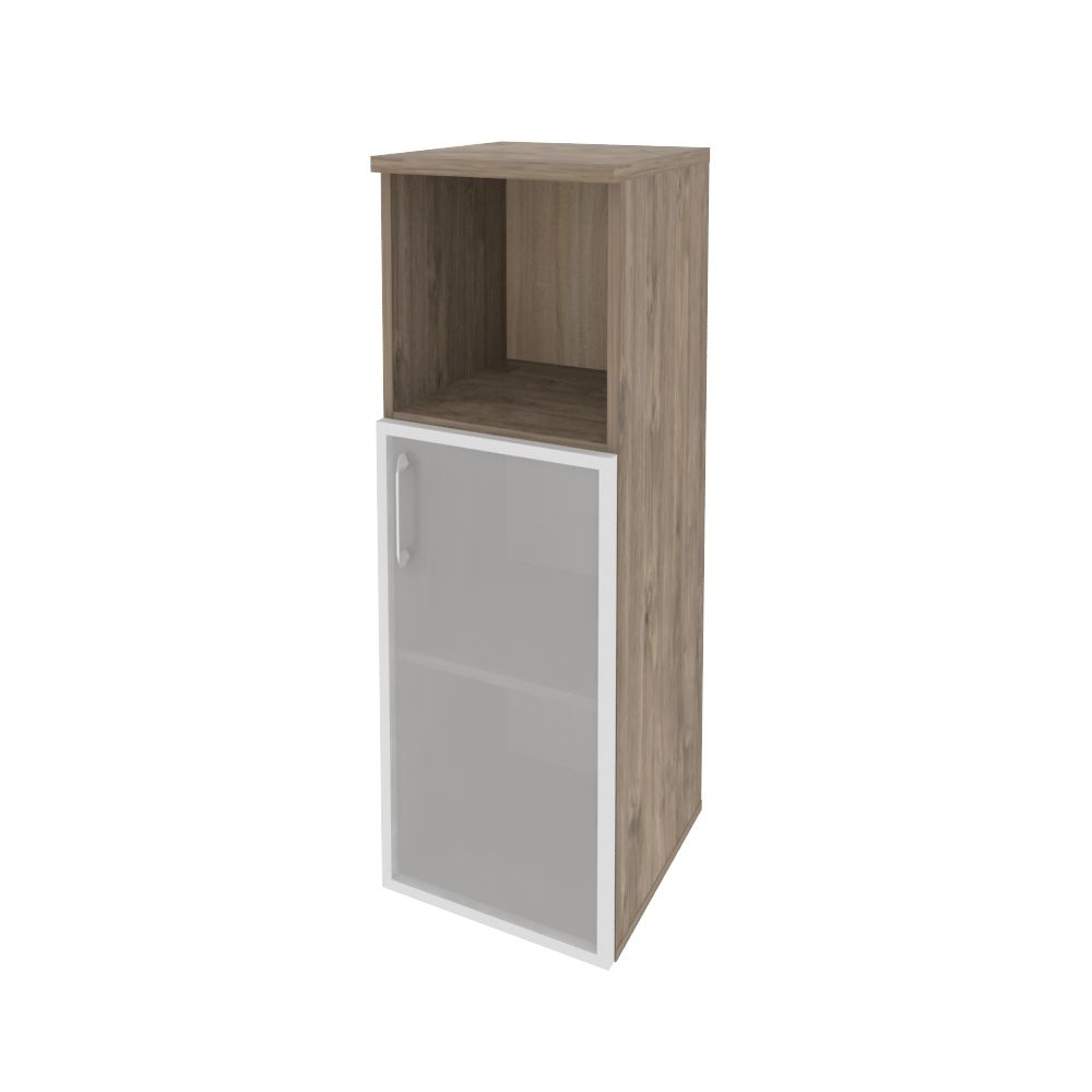 Шкаф средний узкий правый ONIX O.SU-2.2R(R) Тиквуд Темный