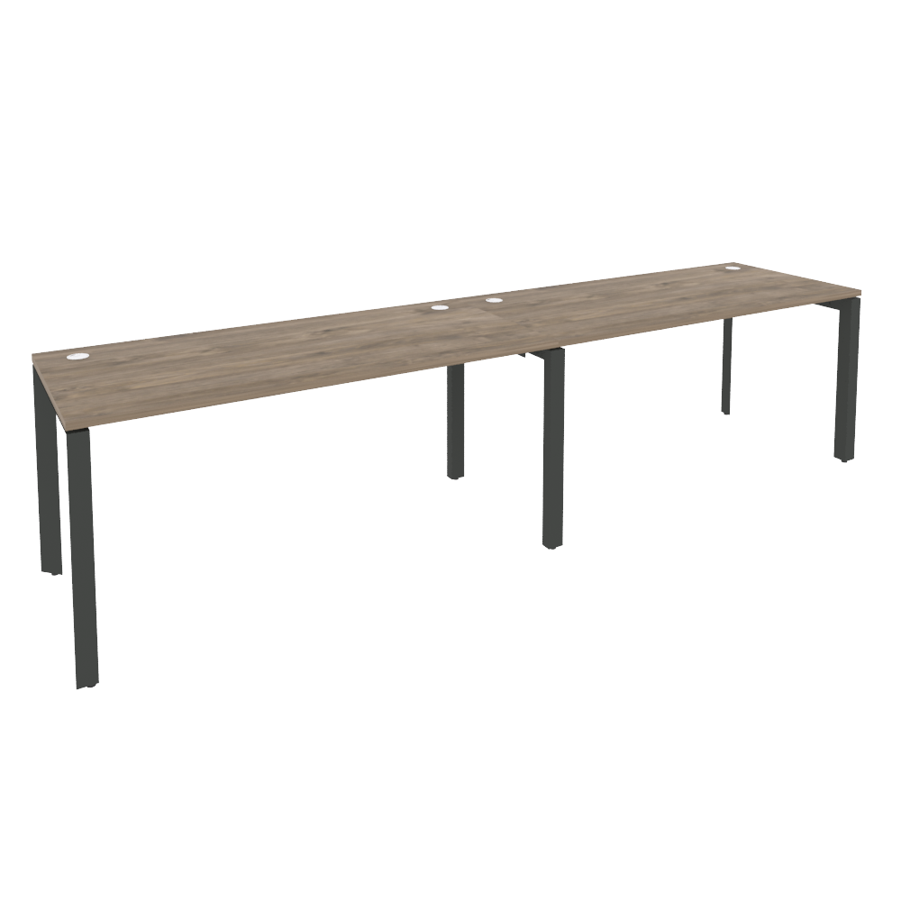 Рабочая станция на П-образном м/к ONIX O.MP-RS-2.4.7 Тиквуд Темный/Антрацит