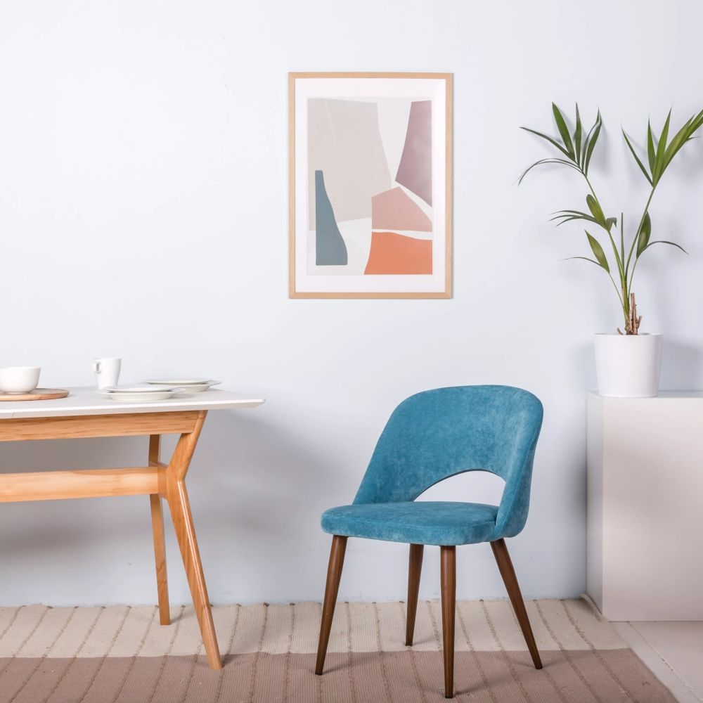 Стул Lars Блю/Темный Орех