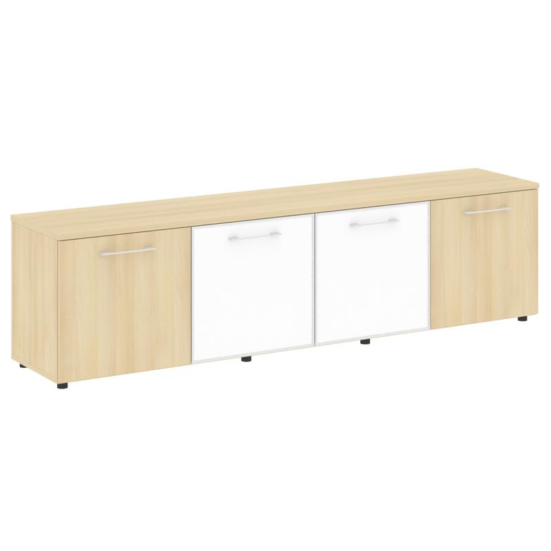 Тумба модульная Ялта ЛТ.ТС-4.5 вхите Акация Лорка/Стекло Вхите 2188*450*580 / LT.TS-4.5 white White
