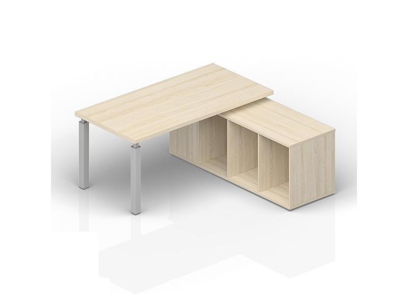 Стол на опорной сервисной тумбе (правый) GDB BLISS BL200TSD Акация Аури