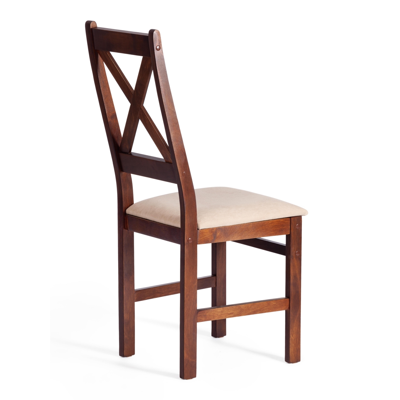 Стул CROSSMAN (комплект) NEW, Многослойный березовый шпон, 41х40x100 см, cappuchino/велюр бежевый