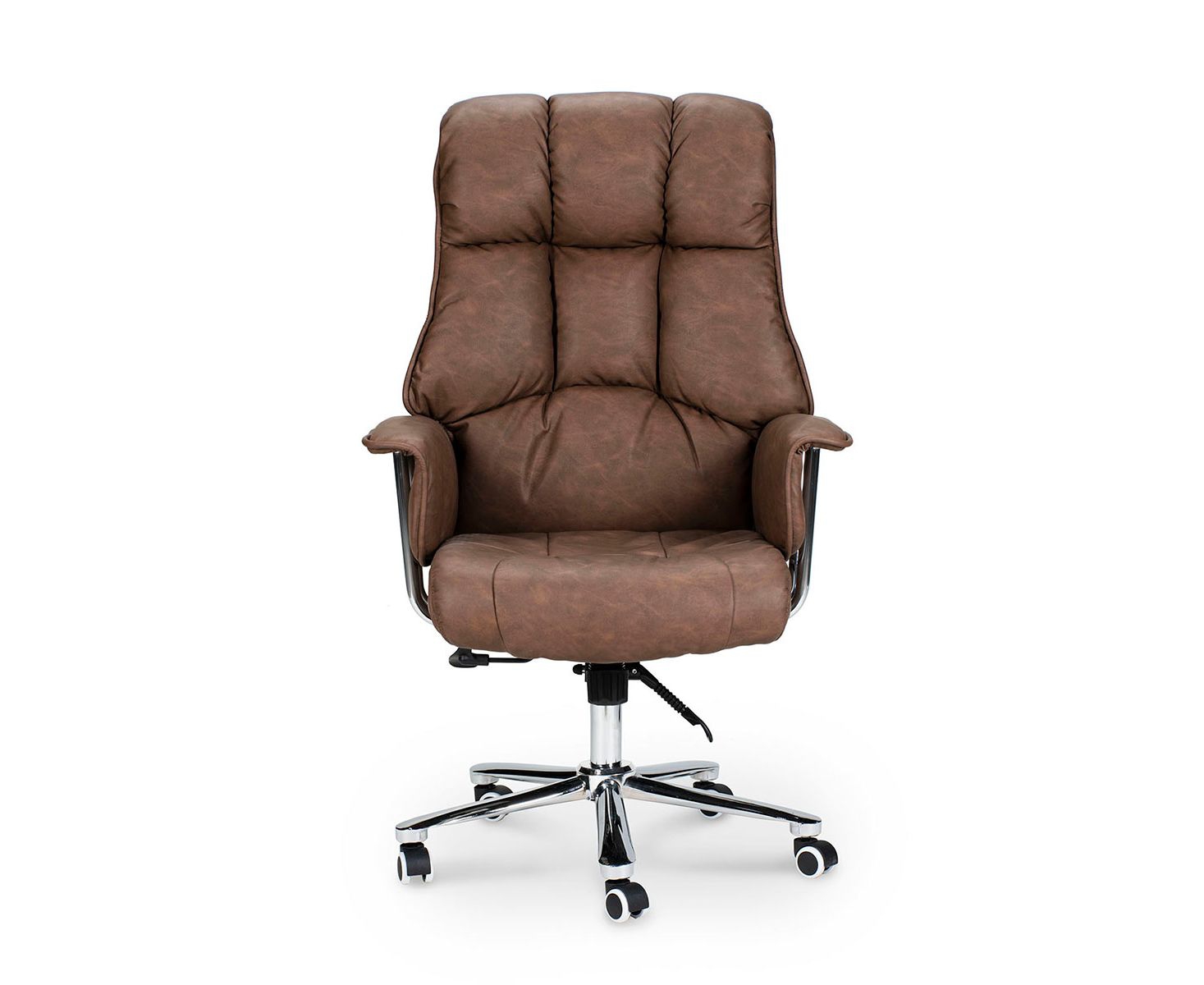 Кресло офисное Президент Серо-коричневый