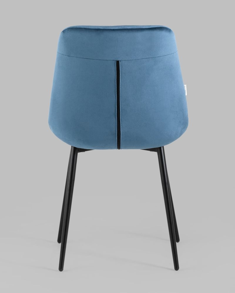Стул Джастин велюр Пыльно-синий