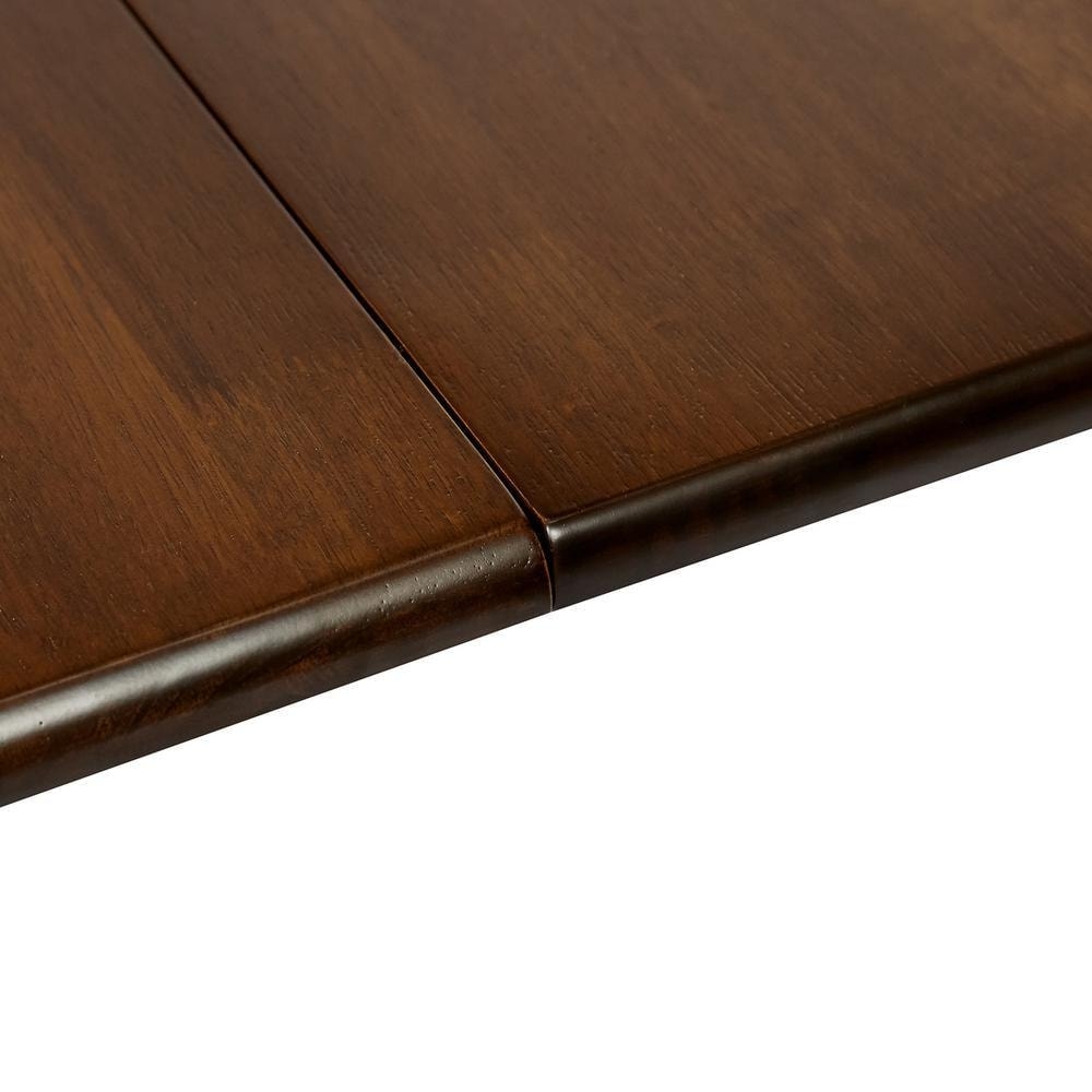 Стол TEODORO (mod. F-SHR3624RD W4) дерево гевея/мдф, 60x90(90x120)x76см, walnut (орех)