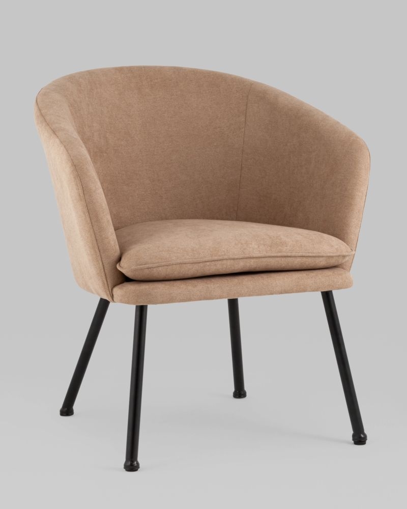 Кресло Декстер New бежевый ножки металл