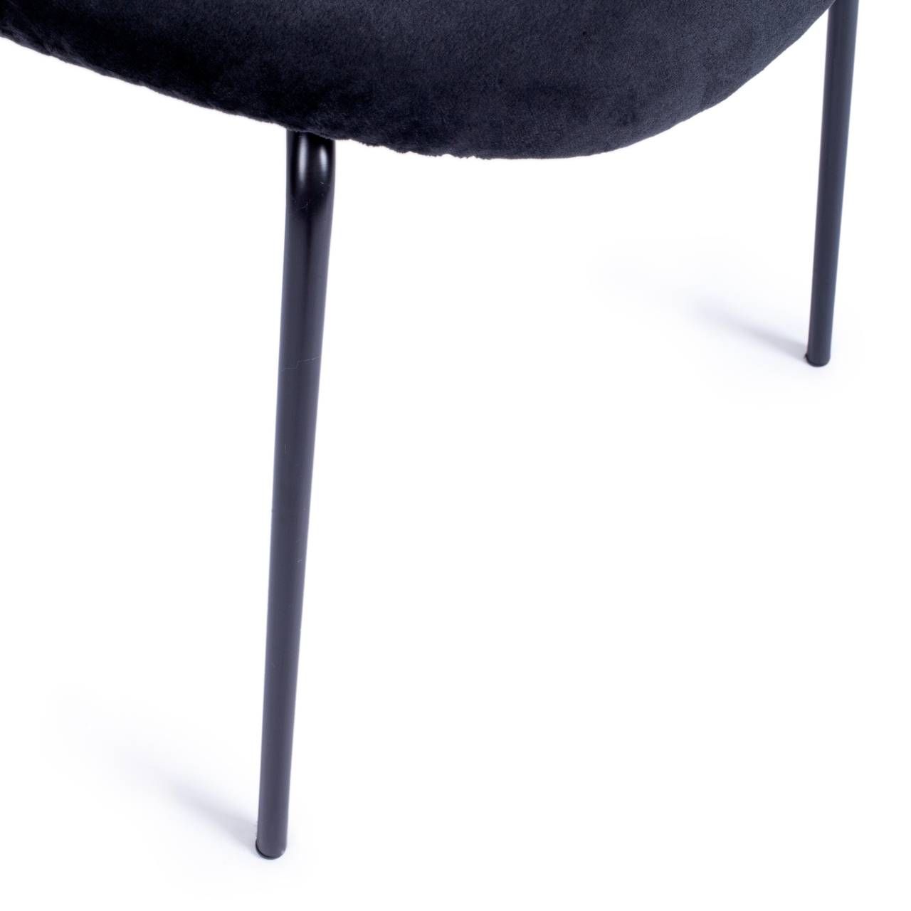 Стул Jacobsen SOFT (mod DC 103) / 1 шт. в упаковке металл/флок, 59x45.5x84.5, черный