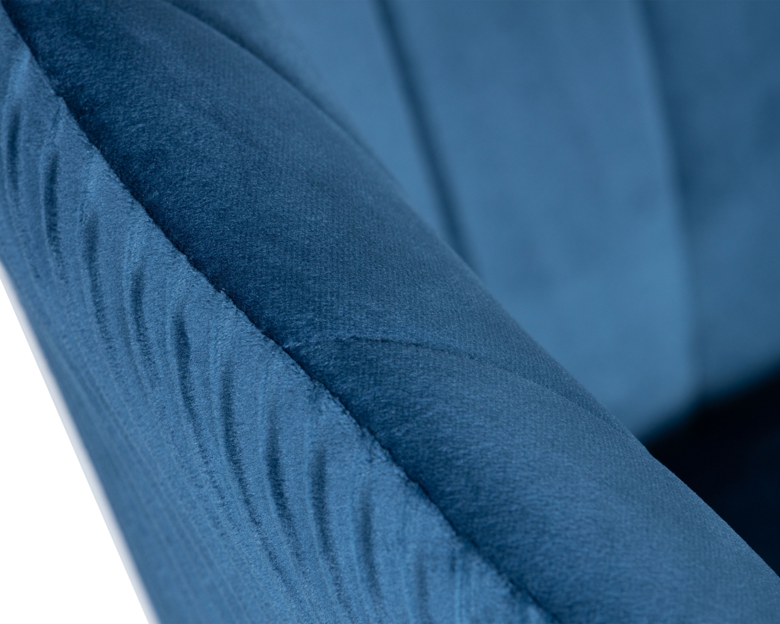 Кресло дизайнерское DOBRIN EDISON BLACK (синий велюр (1922-20))