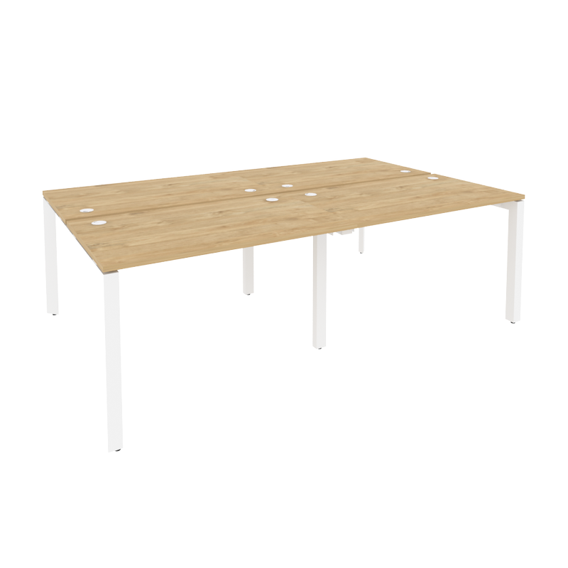 Рабочая станция на П-образном м/к ONIX O.MP-D.RS-4.2.7 Тиквуд Светлый/Белый