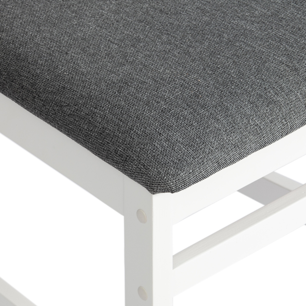 Стул SWEDEN Многослойная фанера, 41*40*99 см, white, ткань темно-серая (150) разобранный