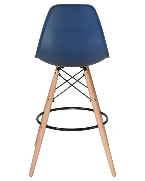 Стул барный DOBRIN DSW BAR (ножки светлый бук, цвет темно-синий (BE-12)) 2 шт