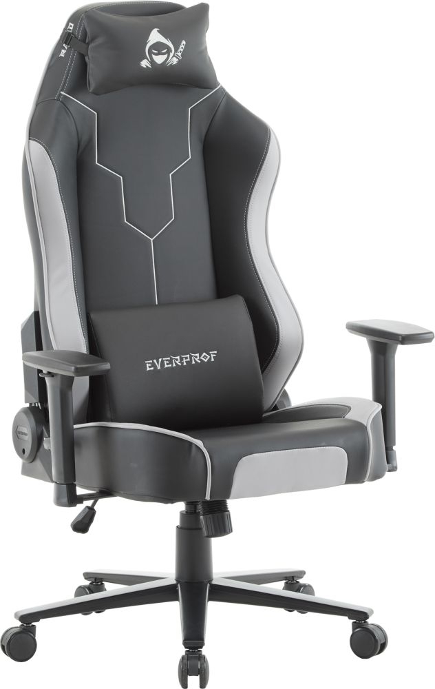 Кресло геймерское Everprof Rapid Экокожа Серый
