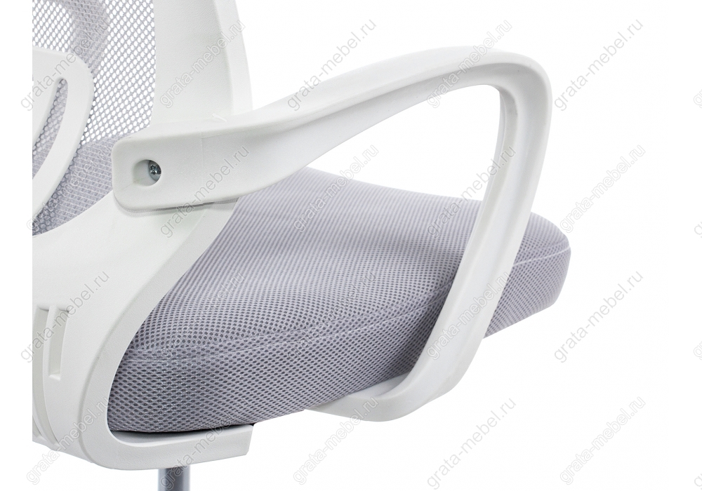 Компьютерное кресло Ergoplus белое / серое