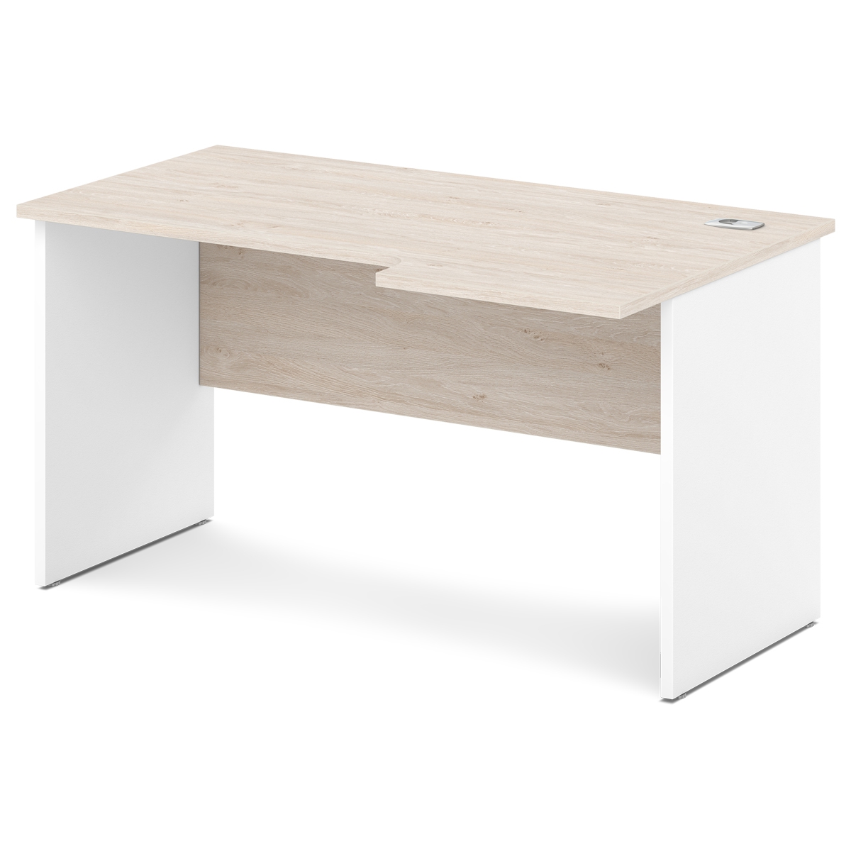 Стол эргономичный Sentida S-44 правый Дуб Верцаска светлый-Белый