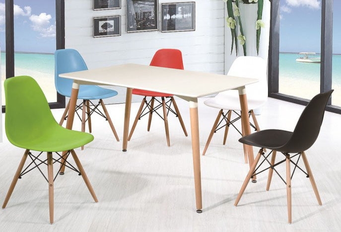 Стул для кухни Eames SC-001 Голубой