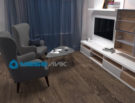 Стол журнальный Престон Бетон/черный