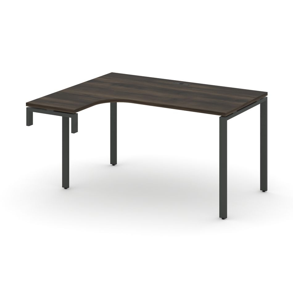 Стол-надставка на опорную тумбу (левый) CONCEPT CN.OSAN-001(L) Дуб Мали Черный