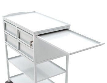 Стол-тележка с 4-мя ящиками для перевязочной