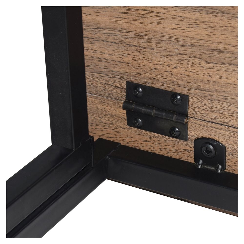 Стол на металлокаркасе BRABIX LOFT CD-001 Мореный дуб